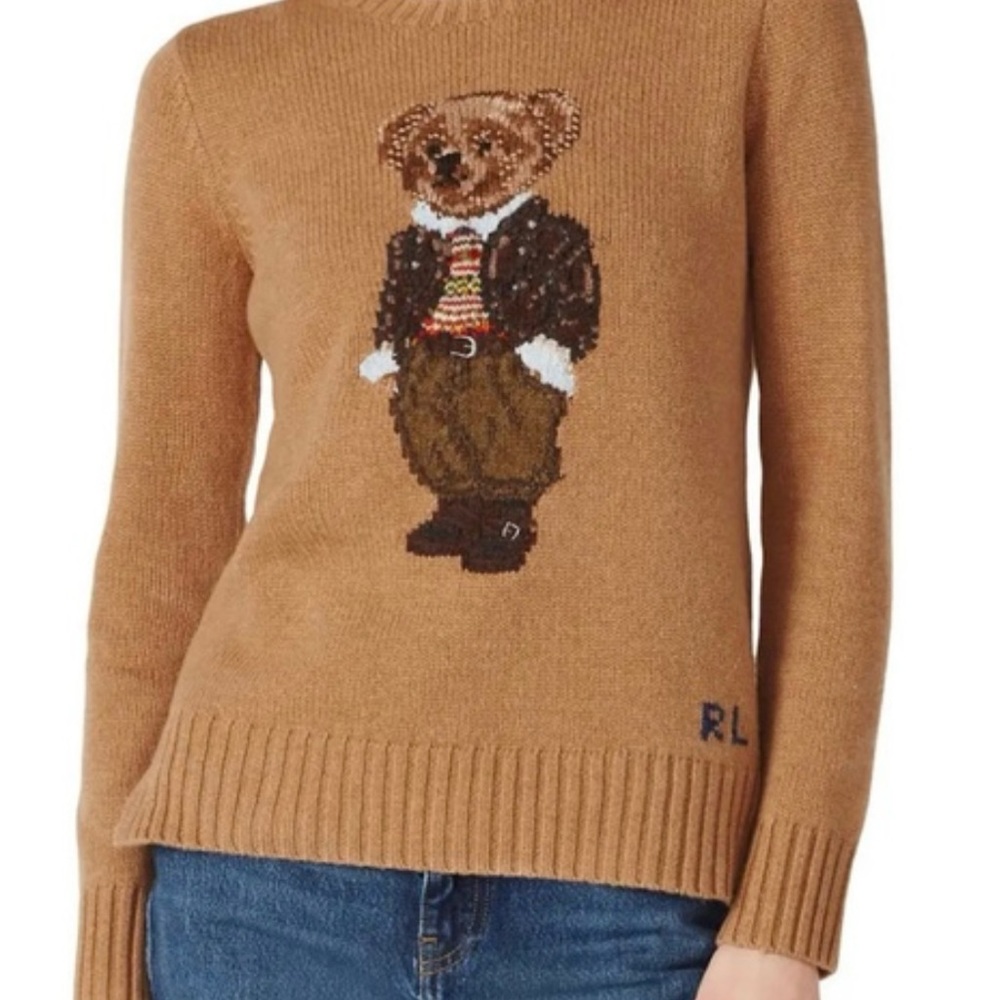 New with Tags 100% wool Polo Ralph Lauren bear sweater